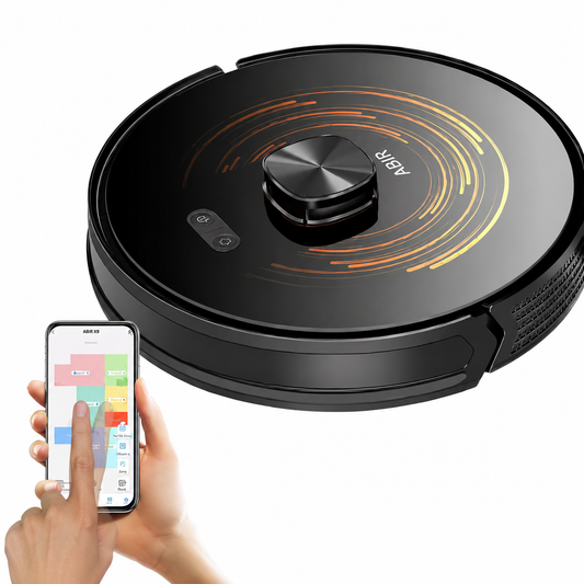 ABIR X9 Robot Vacuum, 6500Pa LiDAR, Smart Mop
